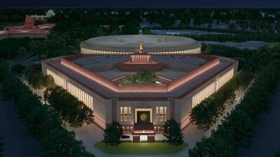 The building has two large halls designated for the functioning of the Lok Sabha and the Rajya Sabha. (Central Vista)