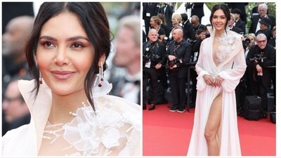 Esha Gupta makes her debut at the Cannes Film Festival. Esha Gupta makes her debut at the Cannes Film Festival.