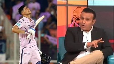 Shubman Gill; Virender Sehwag Shubman Gill; Virender Sehwag
