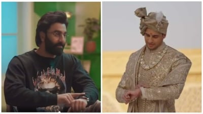 Ranbir Kapoor recreated Sidharth Malhotra's wedding moment in an interview. Ranbir Kapoor recreated Sidharth Malhotra's wedding moment in an interview.