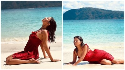 Shehnaaz Gill during her vacation in Phuket.