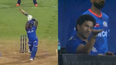 Sachin Tendulkar reacts to Suryakumar Yadav's unrealistic six Sachin Tendulkar reacts to Suryakumar Yadav's unrealistic six