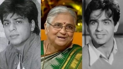 Sudha Murty spoke about Shah Rukh Khan and Dilip Kumar. Sudha Murty spoke about Shah Rukh Khan and Dilip Kumar.