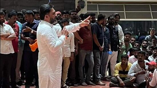 Preetham Gowda, 41, breached the JD(S) stronghold in 2018 assembly elections but lost the 2023 elections with 45% of the 167,534 votes (Twitter/nimmapreetham)