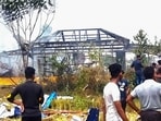 Purba Medinipur: Locals outside an illegal firecracker unit after a massive explosion, in West Bengal's Purba Medinipur district, Tuesday, May 16, 2023. Purba Medinipur: Locals outside an illegal firecracker unit after a massive explosion, in West Bengal's Purba Medinipur district, Tuesday, May 16, 2023.