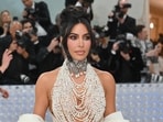 US socialite Kim Kardashian arrives for the 2023 Met Gala at the Metropolitan Museum of Art in New York.