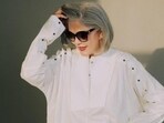 Zeenat Aman debuted her look from a recent shoot which she termed as 'scarecrow chic.'