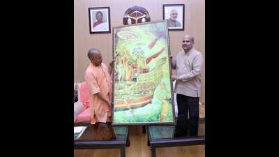 CM Yogi Adityanath met Sri Lankan high commissioner Ashoka Milinda Moragoda in Lucknow on Wednesday (HT Photo) CM Yogi Adityanath met Sri Lankan high commissioner Ashoka Milinda Moragoda in Lucknow on Wednesday (HT Photo)