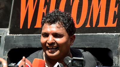 Indian Youth Congress president Srinivas BV at a protest over the disqualification of Congress leader Rahul Gandhi as MP (ANI File Photo) Indian Youth Congress president Srinivas BV at a protest over the disqualification of Congress leader Rahul Gandhi as MP (ANI File Photo)