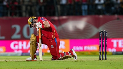 Punjab Kings batter Liam Livingstone during the IPL 2023 match against Delhi Capitals (PTI) Punjab Kings batter Liam Livingstone during the IPL 2023 match against Delhi Capitals (PTI)