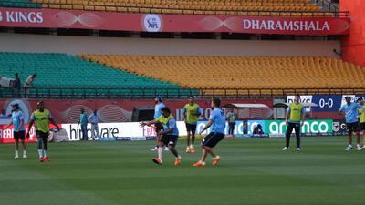 Players practising at the Dharamshala International Cricket Stadium ahead of their IPL encounter. (HT File) Players practising at the Dharamshala International Cricket Stadium ahead of their IPL encounter. (HT File)