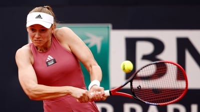 Kazakhstan's Elena Rybakina in action (REUTERS)