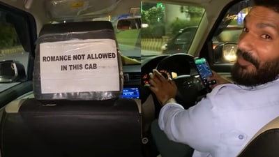 Uber driver roasted the passenger and asked him about his girlfriend. (Instagram/@thatguywithbeard) Uber driver roasted the passenger and asked him about his girlfriend. (Instagram/@thatguywithbeard)