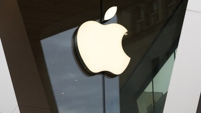 An Apple logo adorns the facade of the downtown Brooklyn Apple store in New York. (AP) An Apple logo adorns the facade of the downtown Brooklyn Apple store in New York. (AP)
