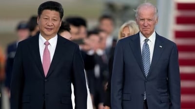 Joe Biden, right, has known China’s Xi Jinping since serving in the Obama administration as vice president. (AP file) Joe Biden, right, has known China’s Xi Jinping since serving in the Obama administration as vice president. (AP file)