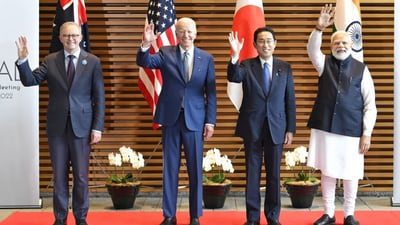 Mini Quad is expected in Hiroshima after US President Joe Biden cancelled his Papua New Guinea and Sydney leg of the visit Mini Quad is expected in Hiroshima after US President Joe Biden cancelled his Papua New Guinea and Sydney leg of the visit