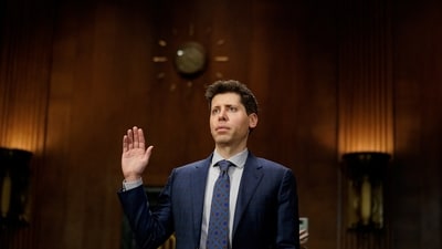 OpenAI CEO Sam Altman testifies before a Senate Judiciary Privacy, Technology & the Law Subcommittee hearing titled 'Oversight of A.I.: Rules for Artificial Intelligence' on Capitol Hill in Washington. (REUTERS)