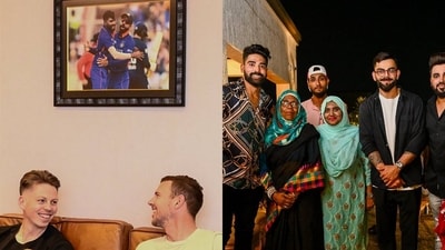 Siraj made his international debut under Kohli (RCB Twitter) Siraj made his international debut under Kohli (RCB Twitter)