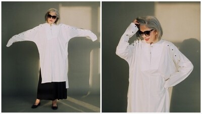 Zeenat Aman debuted her look from a recent shoot which she termed as 'scarecrow chic.'
