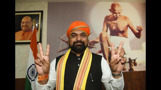 Bihar BJP chief Samrat Choudhary (HT Photo)