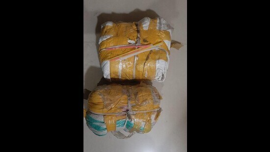 The total weight of the contraband is 15.5kg. (HT Photo)