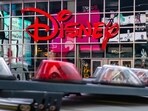 The logo of the Times Square Disney store is seen (File image)