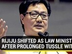 RIJIJU SHIFTED AS LAW MINISTER AFTER PROLONGED TUSSLE WITH SC