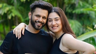 Rahul Vaidya and Disha Parmar got married on July 16, 2021 in Mumbai. Rahul Vaidya and Disha Parmar got married on July 16, 2021 in Mumbai.