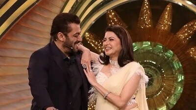 Salman Khan and Bhagyashree together on his show Bigg Boss. (File Photo) Salman Khan and Bhagyashree together on his show Bigg Boss. (File Photo)