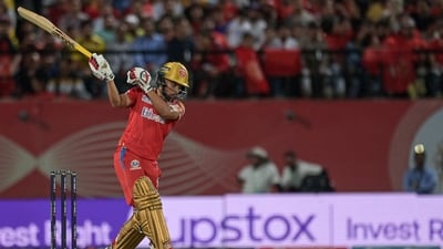 Punjab Kings' Atharva Taide plays a shot during the Indian Premier League (IPL) Twenty20 cricket match between Punjab Kings and Delhi Capitals (AFP) Punjab Kings' Atharva Taide plays a shot during the Indian Premier League (IPL) Twenty20 cricket match between Punjab Kings and Delhi Capitals (AFP)