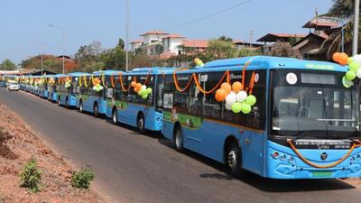 Goa chief minister Pramod Sawant said Goa will have 198 electric buses in the state by the end of this year (Twitter/DrPramodPSawant)