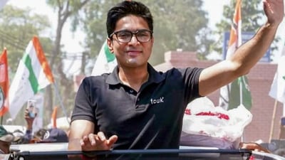 Trinamool Congress (TMC) National General Secretary Abhishek Banerjee during his "Jono Sanjog Yatra" in Murshidabad, (PTI) Trinamool Congress (TMC) National General Secretary Abhishek Banerjee during his "Jono Sanjog Yatra" in Murshidabad, (PTI)
