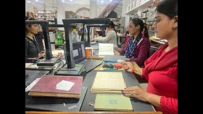 The digitisation process was started in 2020 under the Smart City project. (HT Photo) The digitisation process was started in 2020 under the Smart City project. (HT Photo)