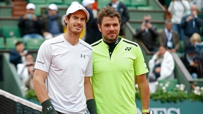 FILE - Andy Murray, left, and Switzerland's Stan Wawrinka pose for photographers (AP) FILE - Andy Murray, left, and Switzerland's Stan Wawrinka pose for photographers (AP)