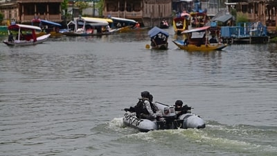 Prior to the highly anticipated G20 event scheduled from May 22-24 in Jammu and Kashmir, essential security sanitisation drills are being conducted. (Waseem Andrabi/HT Photo) Prior to the highly anticipated G20 event scheduled from May 22-24 in Jammu and Kashmir, essential security sanitisation drills are being conducted. (Waseem Andrabi/HT Photo)