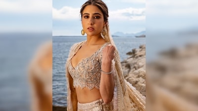 Sara Ali Khan's Cannes debut outfit has been designed by the ace Indian designer duo Abu Jani and Sandeep Khosla. (Instagram/@saraalikhan95) Sara Ali Khan's Cannes debut outfit has been designed by the ace Indian designer duo Abu Jani and Sandeep Khosla. (Instagram/@saraalikhan95)