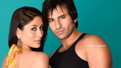 Kareena Kapoor and Saif Ali Khan from their first photoshoot together. Kareena Kapoor and Saif Ali Khan from their first photoshoot together.