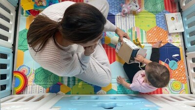 Priyanka Chopra with daughter Malti Marie in her play pen. The actor was reunited with her daughter after she attended an event in Italy and attended Parineeti Chopra's engagement in India. Priyanka Chopra with daughter Malti Marie in her play pen. The actor was reunited with her daughter after she attended an event in Italy and attended Parineeti Chopra's engagement in India.