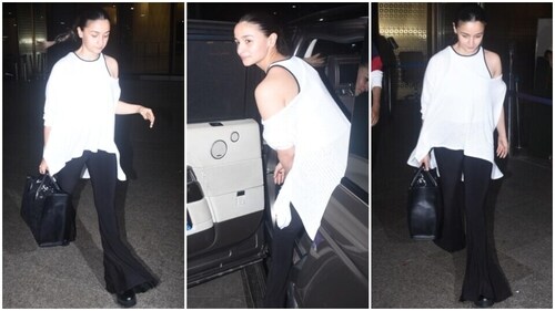 Alia Bhatt returns home after attending Gucci event in Seoul. (HT Photo/Varinder Chawla) Alia Bhatt returns home after attending Gucci event in Seoul. (HT Photo/Varinder Chawla)