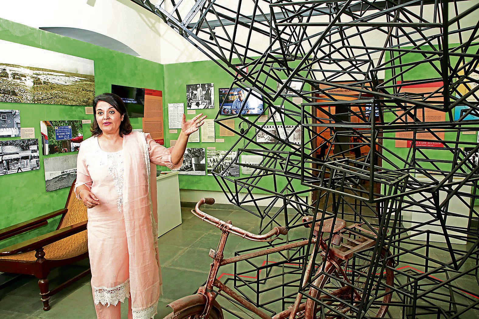 Kishwer Desai, curator of the museum, informs that all artifacts, memorabilia and pictures have been donated by survivors or families who witnessed the Partition.