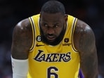 LeBron James #6 of the Los Angeles Lakers LeBron James #6 of the Los Angeles Lakers