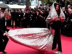 Aishwarya Rai at the screening of Indiana Jones and the Dial of Destiny at Cannes Film Festival. 