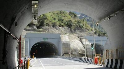 A completed tunnel on the Kiratpur-Manali highway. (HT Photo) A completed tunnel on the Kiratpur-Manali highway. (HT Photo)