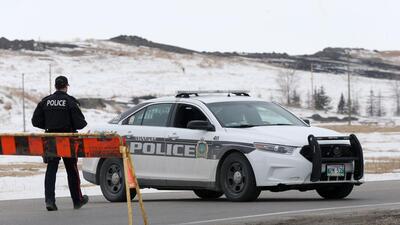 A police car blocks the entrance to the Brady Road Resource Management Facility, where the body of Linda Mary Beardy of Lake St. Martin First Nation was discovered, in Winnipeg, Manitoba, Canada (Picture for representational purpose only). (REUTERS) A police car blocks the entrance to the Brady Road Resource Management Facility, where the body of Linda Mary Beardy of Lake St. Martin First Nation was discovered, in Winnipeg, Manitoba, Canada (Picture for representational purpose only). (REUTERS)