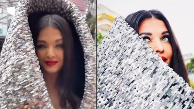 Aishwarya Rai made her maiden appearance at this year's Cannes Film Festival on Thursday. Aishwarya Rai made her maiden appearance at this year's Cannes Film Festival on Thursday.