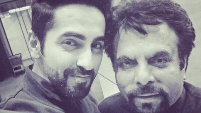 Ayushmann Khurrana in a photo with his father.