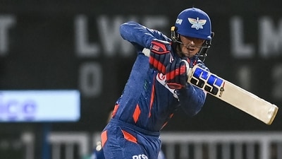 IPL 2023: Quinton de Kock plays a shot for LSG. (AFP) IPL 2023: Quinton de Kock plays a shot for LSG. (AFP)