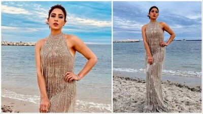 Sara Ali Khan is making all the right fashion choices for her Cannes red carpet look. The actor, who is currently in Venice for the Cannes International Film Festival 2023, recently attended the Vanity Fair and the Red Sea International Film Festival at the French Riveria. (Instagram/@saraalikhan95) Sara Ali Khan is making all the right fashion choices for her Cannes red carpet look. The actor, who is currently in Venice for the Cannes International Film Festival 2023, recently attended the Vanity Fair and the Red Sea International Film Festival at the French Riveria. (Instagram/@saraalikhan95)