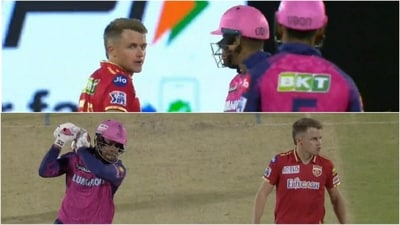 Sam Curran and Shimron Hetmyer had an intense battle on the field (IPL)