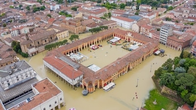 All the rivers in the region had broken their banks between Tuesday and Wednesday, and 24 local authorities had reported flooding. Rescue workers had worked through the night to save children, the elderly and the disabled from the rising waters. (Bloomberg) All the rivers in the region had broken their banks between Tuesday and Wednesday, and 24 local authorities had reported flooding. Rescue workers had worked through the night to save children, the elderly and the disabled from the rising waters. (Bloomberg)